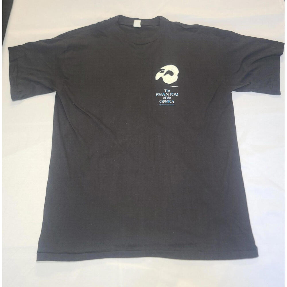 Vintage Phantom Of The Opera Shirt Adult L Black 1986 Jun Jul Tag